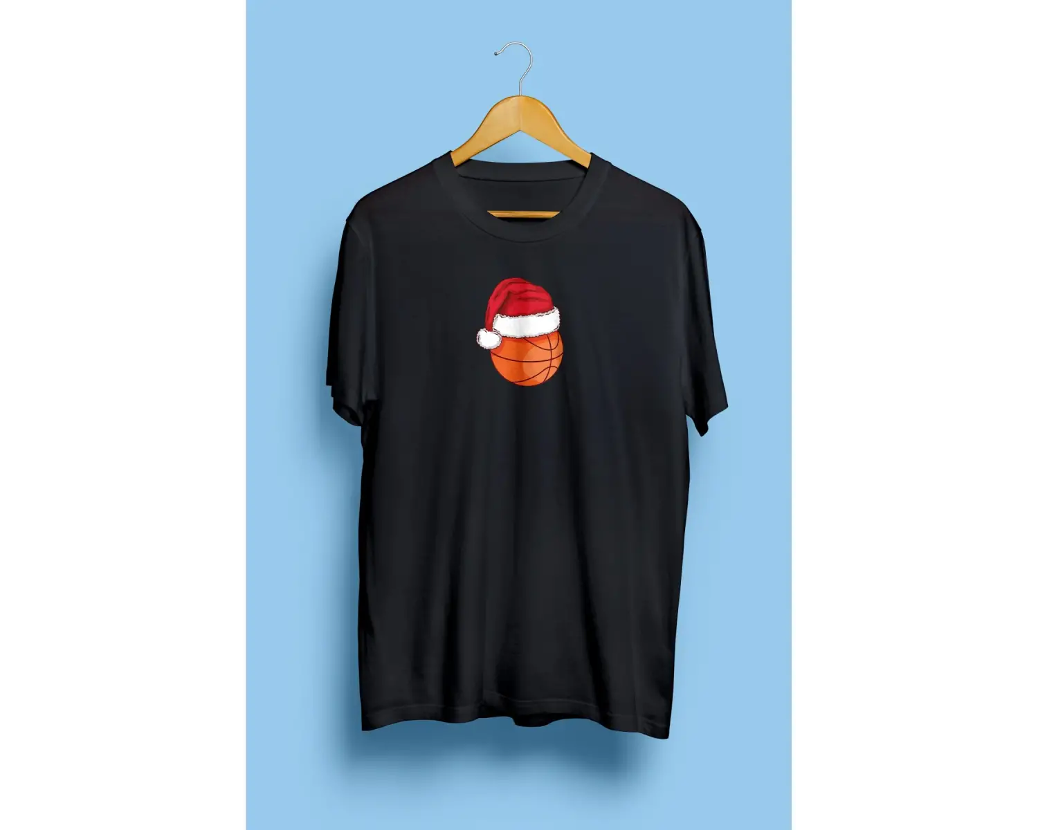 Minimalist Basketbol Topu Oyuncu Basketbolcu Yılbaşı Yenilik Yeni Sene Tasarım Baskılı Unisex Tişört