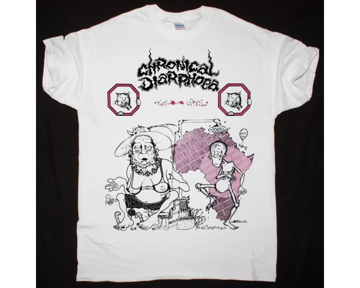 MISFITS SPLATTER NEW BLACK T SHIRT ÖN BASKILI