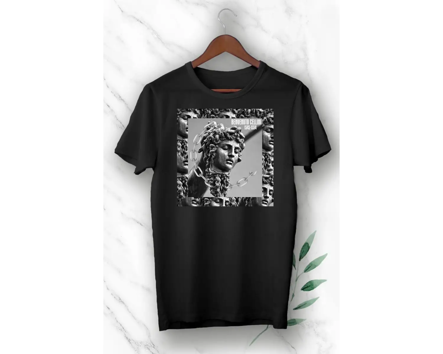 Mitoloji Medusa Baskılı Tişört