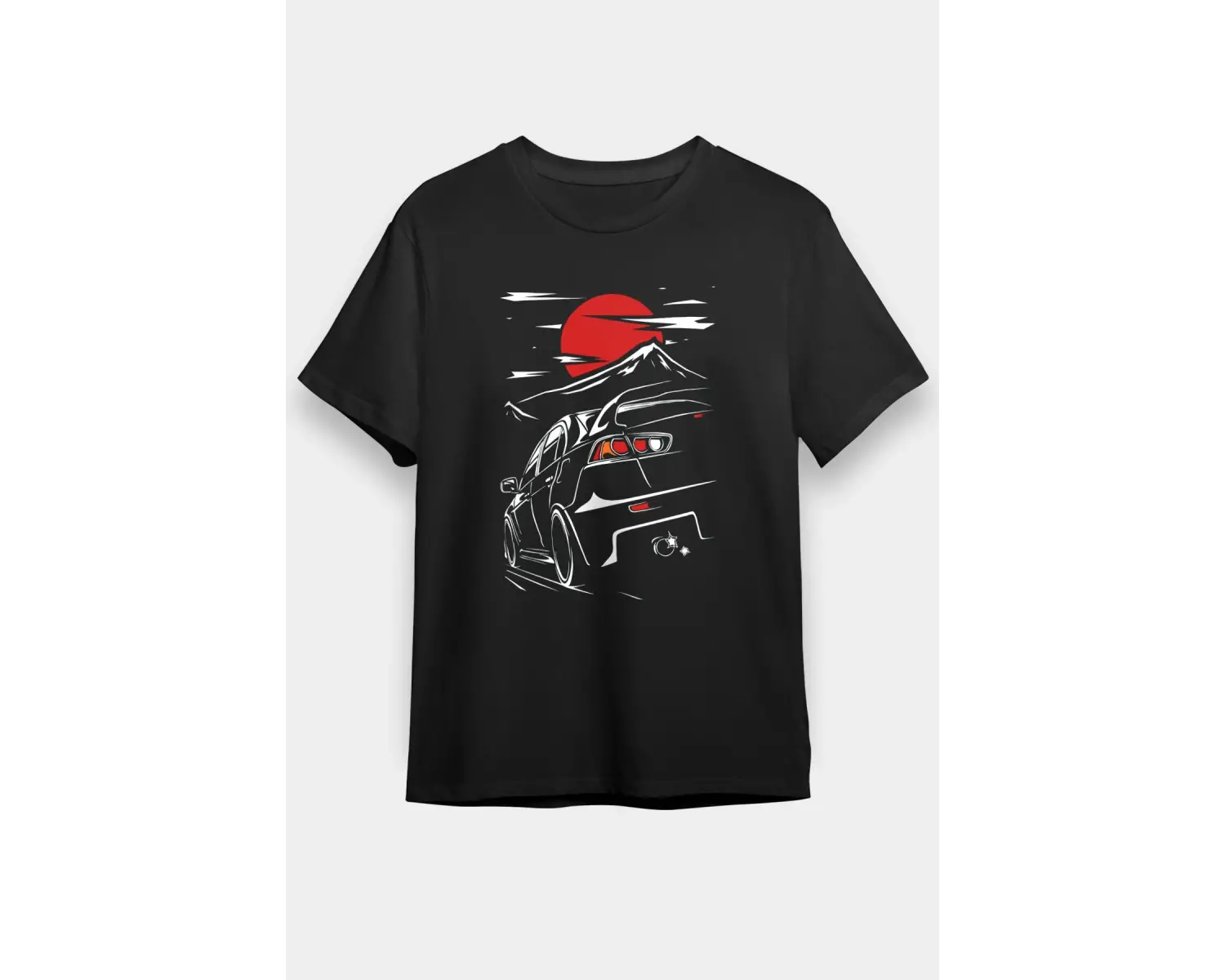 Mitsubishi Siyah Unisex Tişört T-shirt