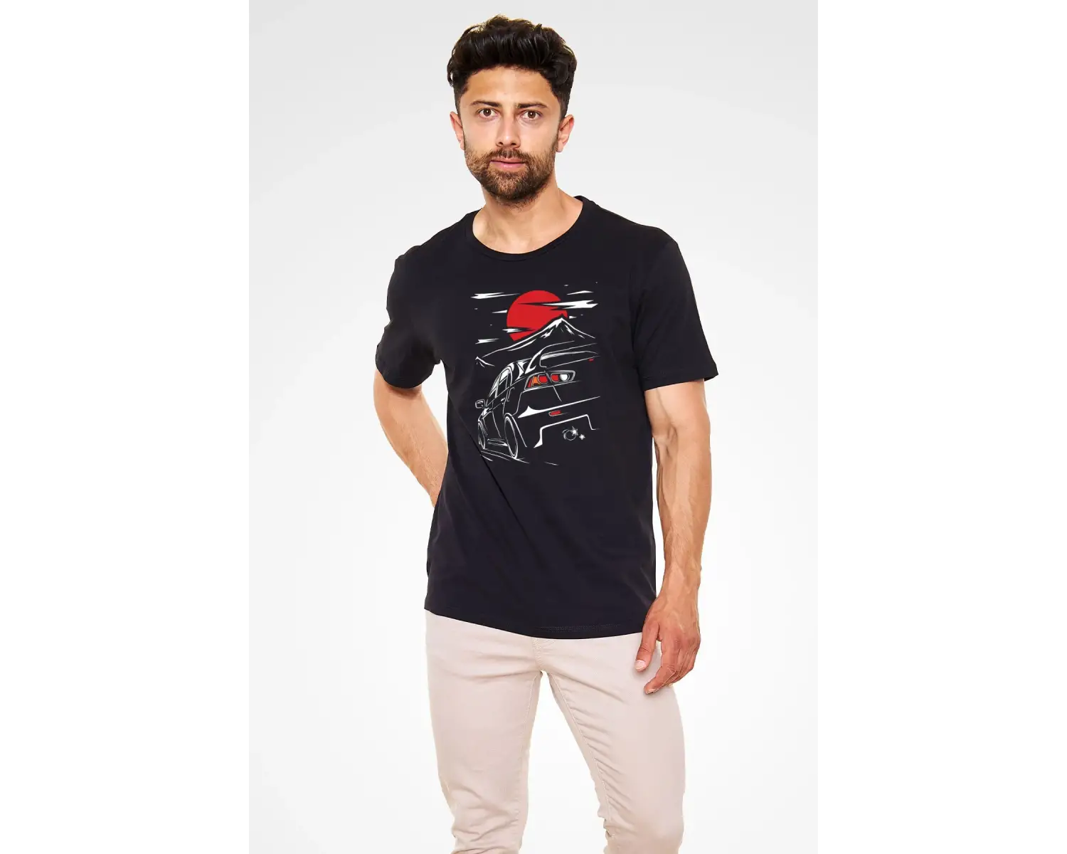 Mitsubishi Siyah Unisex Tişört T-shirt