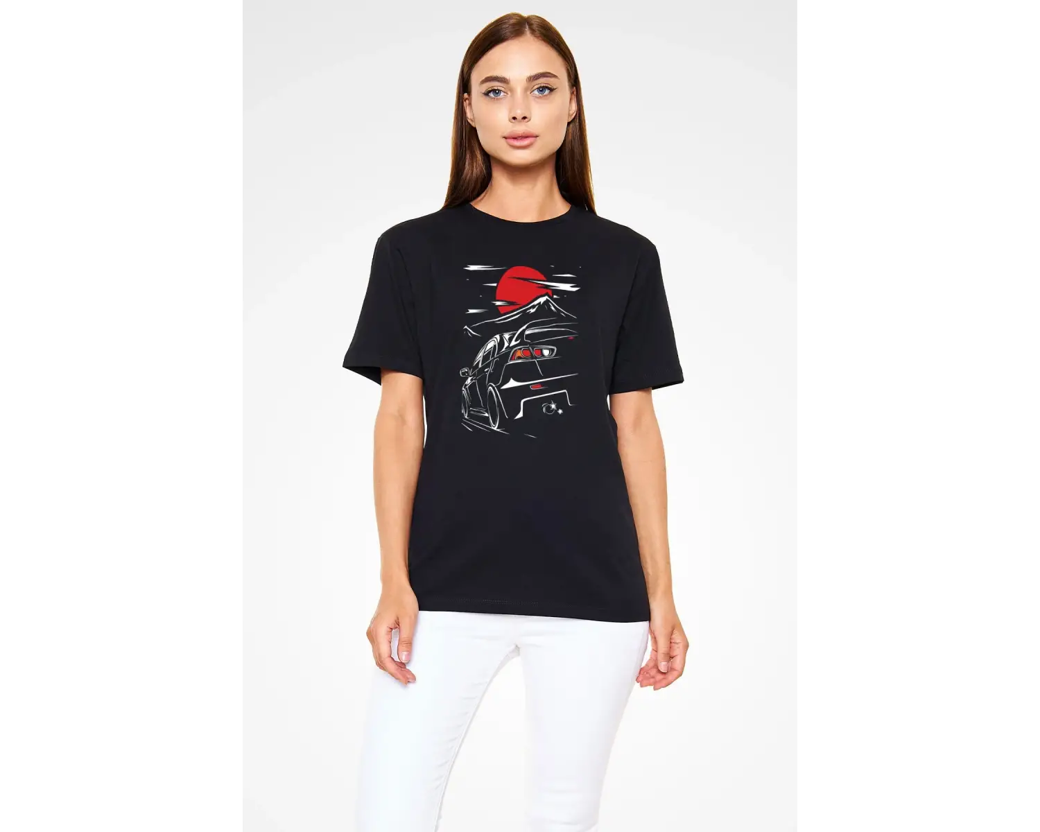 Mitsubishi Siyah Unisex Tişört T-shirt