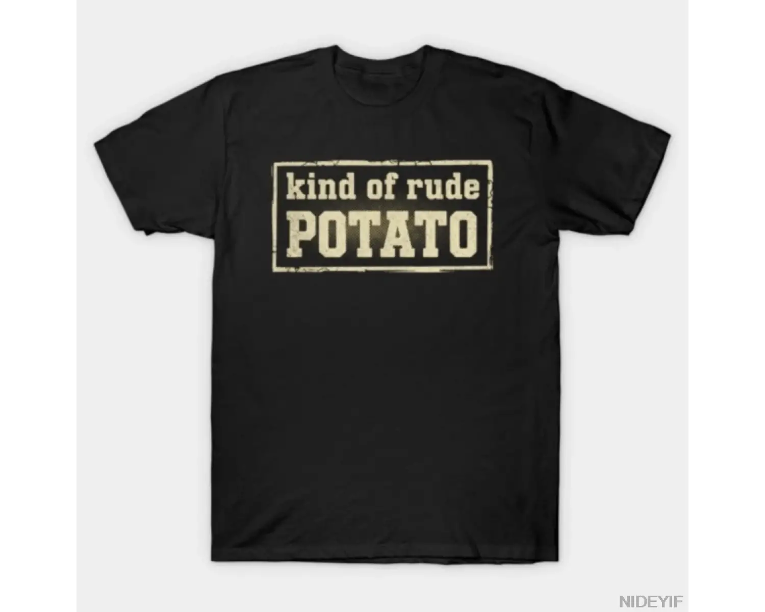 Mizah Gibi Kaba Patates Komik Alaycı Söz Basit Yazılı Tişört Erkek Kadın %100 Pamuk Tişörtler
