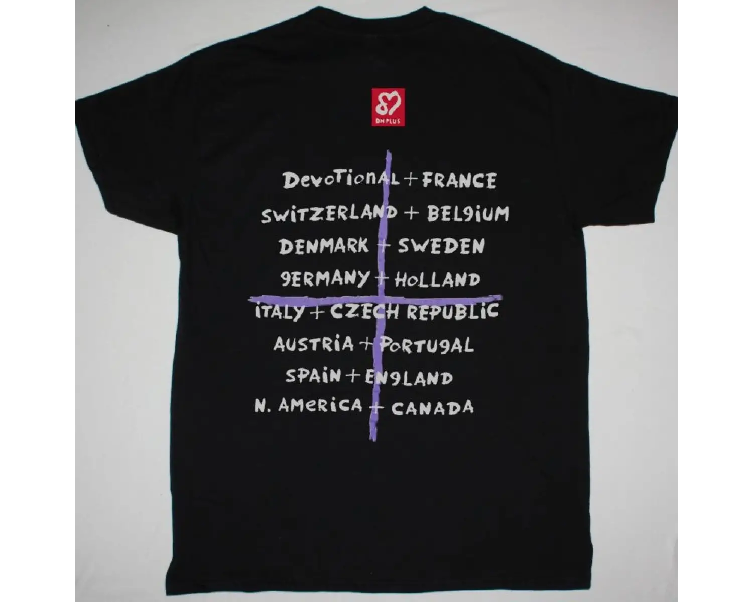 M.O.D. SURFIN M.O.D.88 NEW BLACK T-SHIRT ÖN VE ARAKA BASKILI