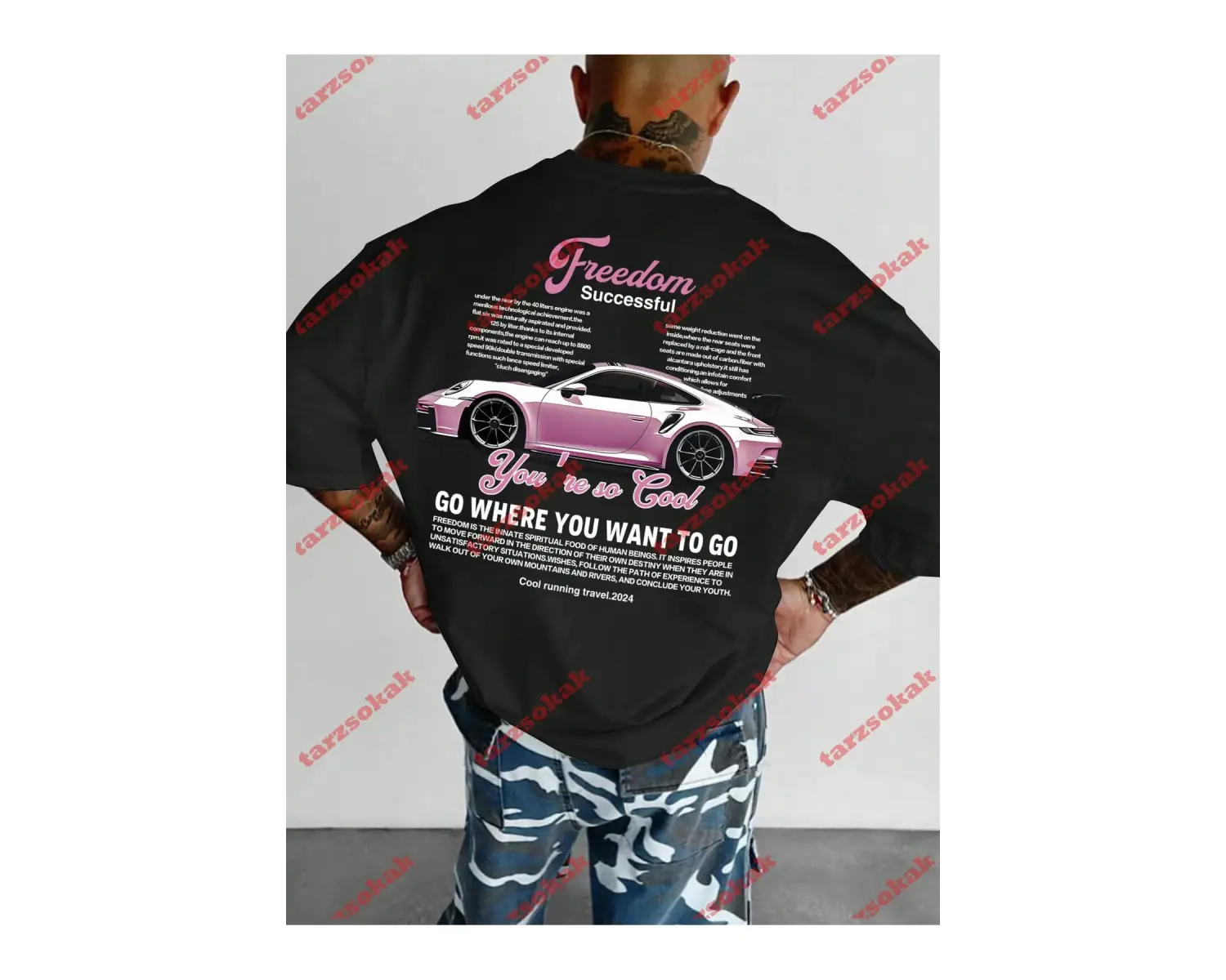 Model 3177 Erkek Yazlık Yuvarlak Yaka Kısa Kollu Günlük Tişört, Yaz