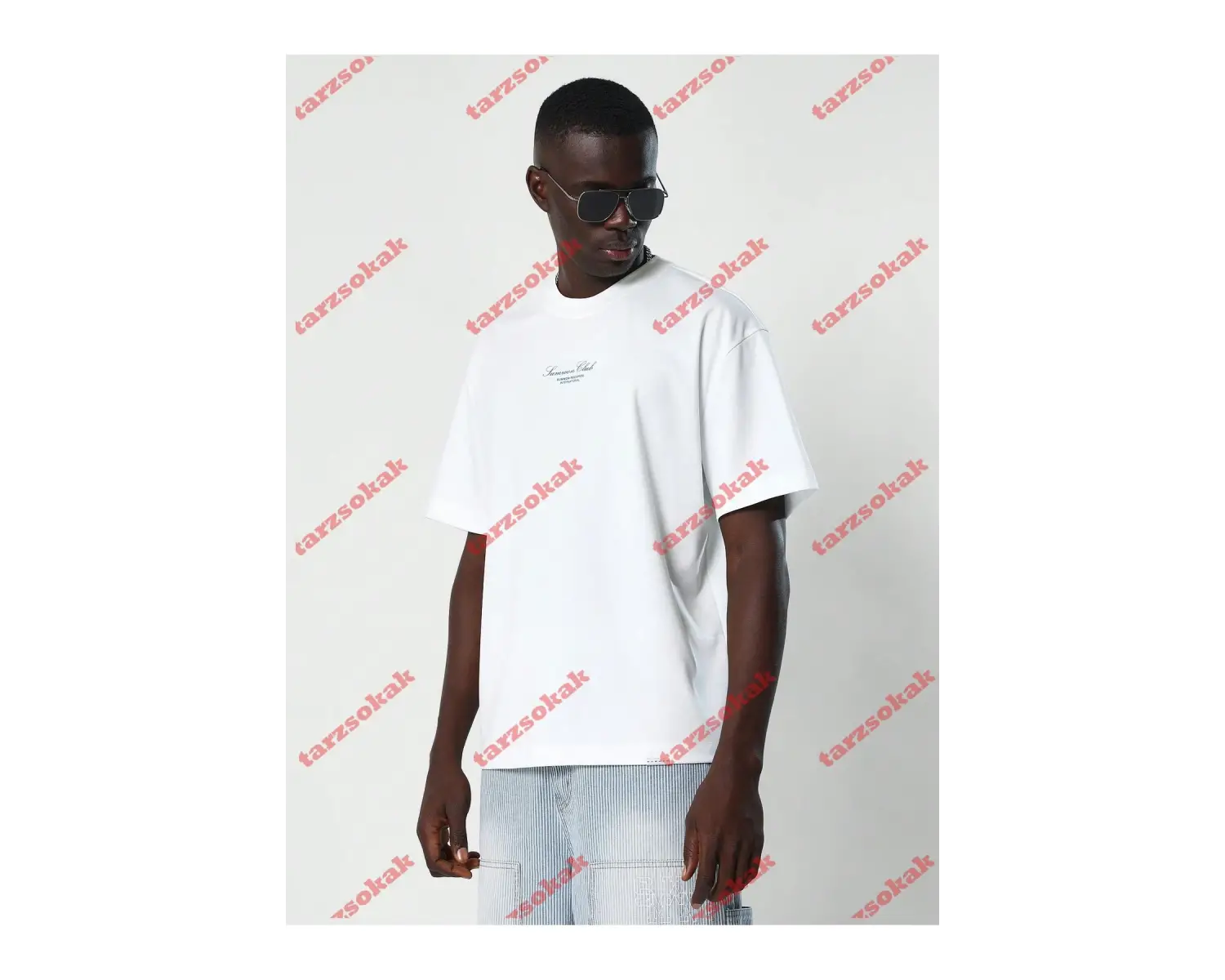 Model 3180 Erkek Yazlık Yuvarlak Yaka Kısa Kollu Günlük Tişört, Yaz