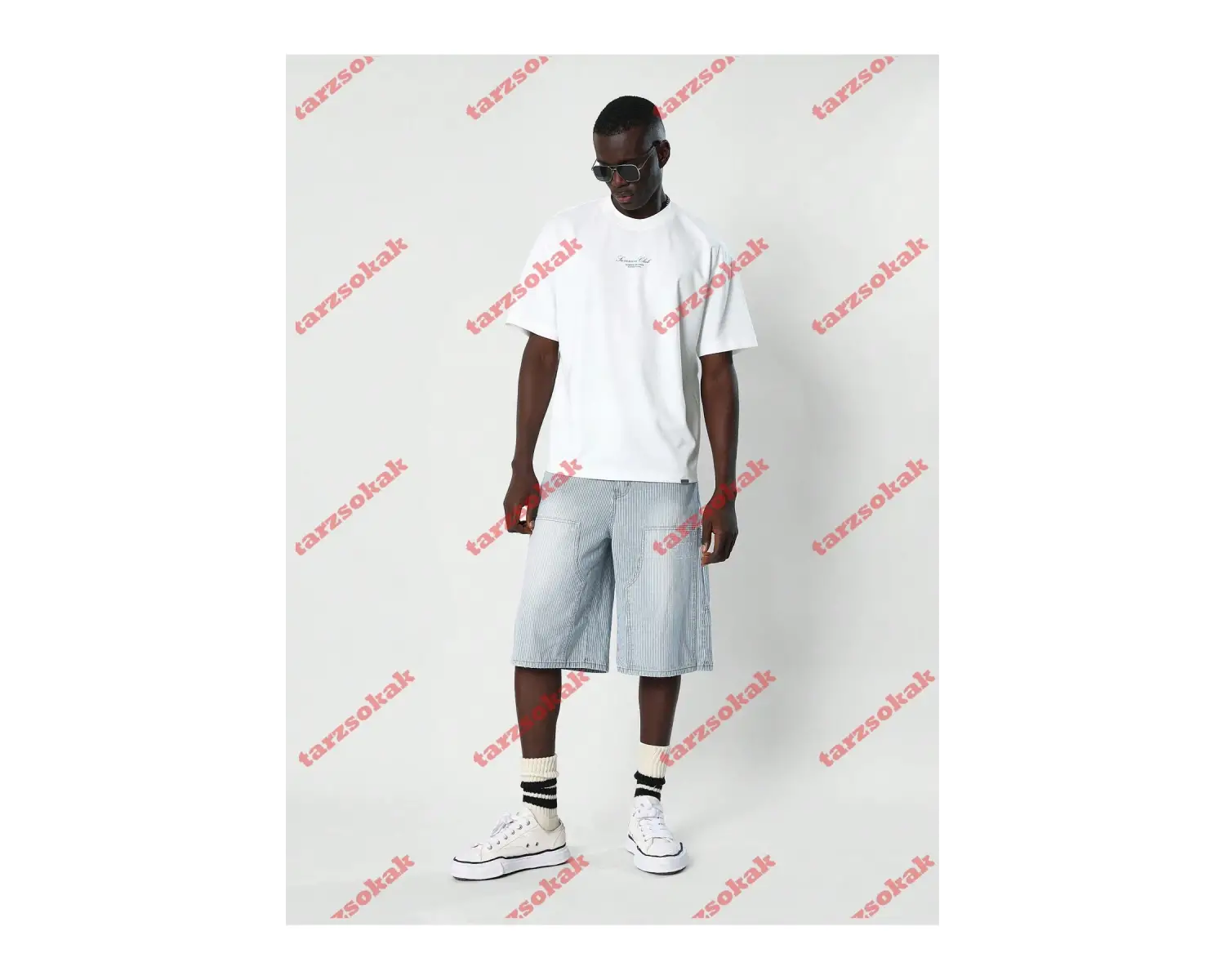 Model 3180 Erkek Yazlık Yuvarlak Yaka Kısa Kollu Günlük Tişört, Yaz