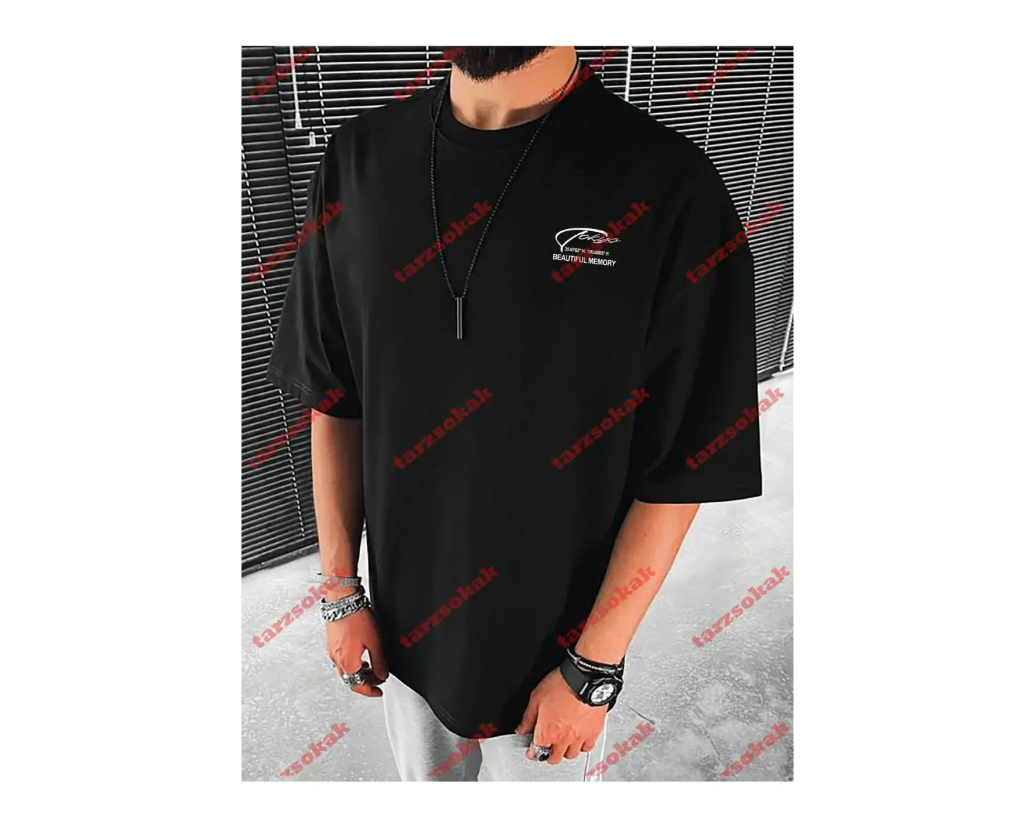 Model 3185 Erkek Yazlık Yuvarlak Yaka Kısa Kollu Günlük Tişört, Yaz