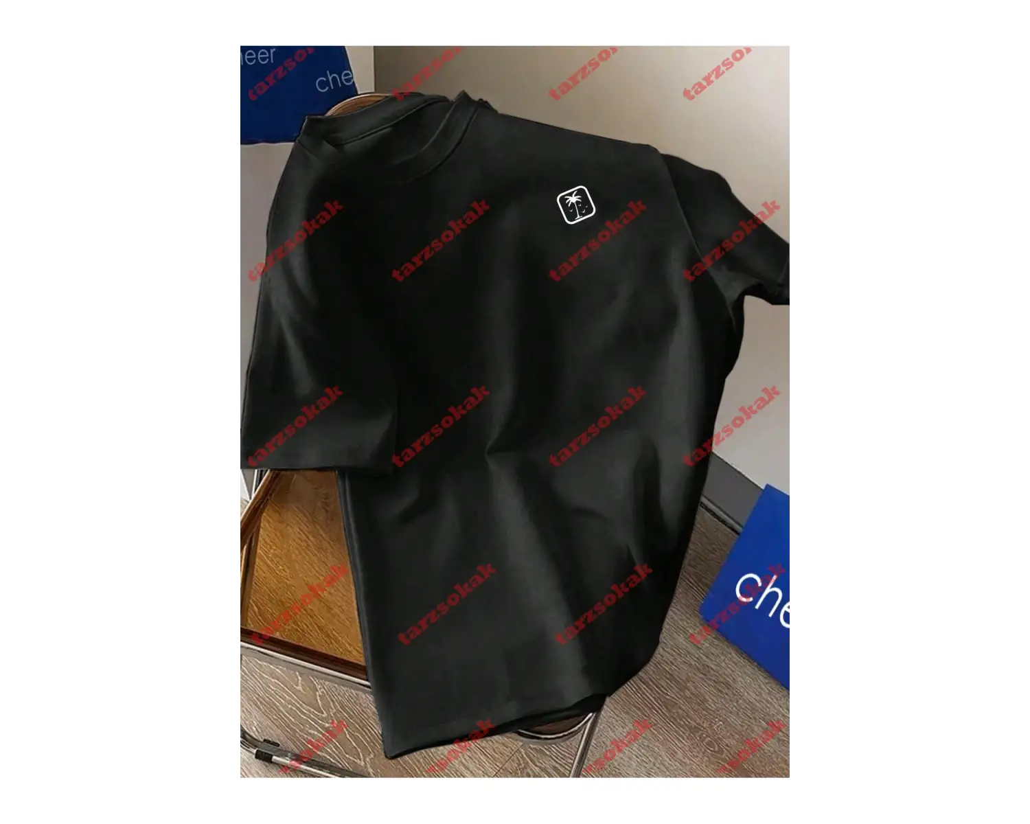 Model 3196 Erkek Yazlık Yuvarlak Yaka Kısa Kollu Günlük Tişört, Yaz