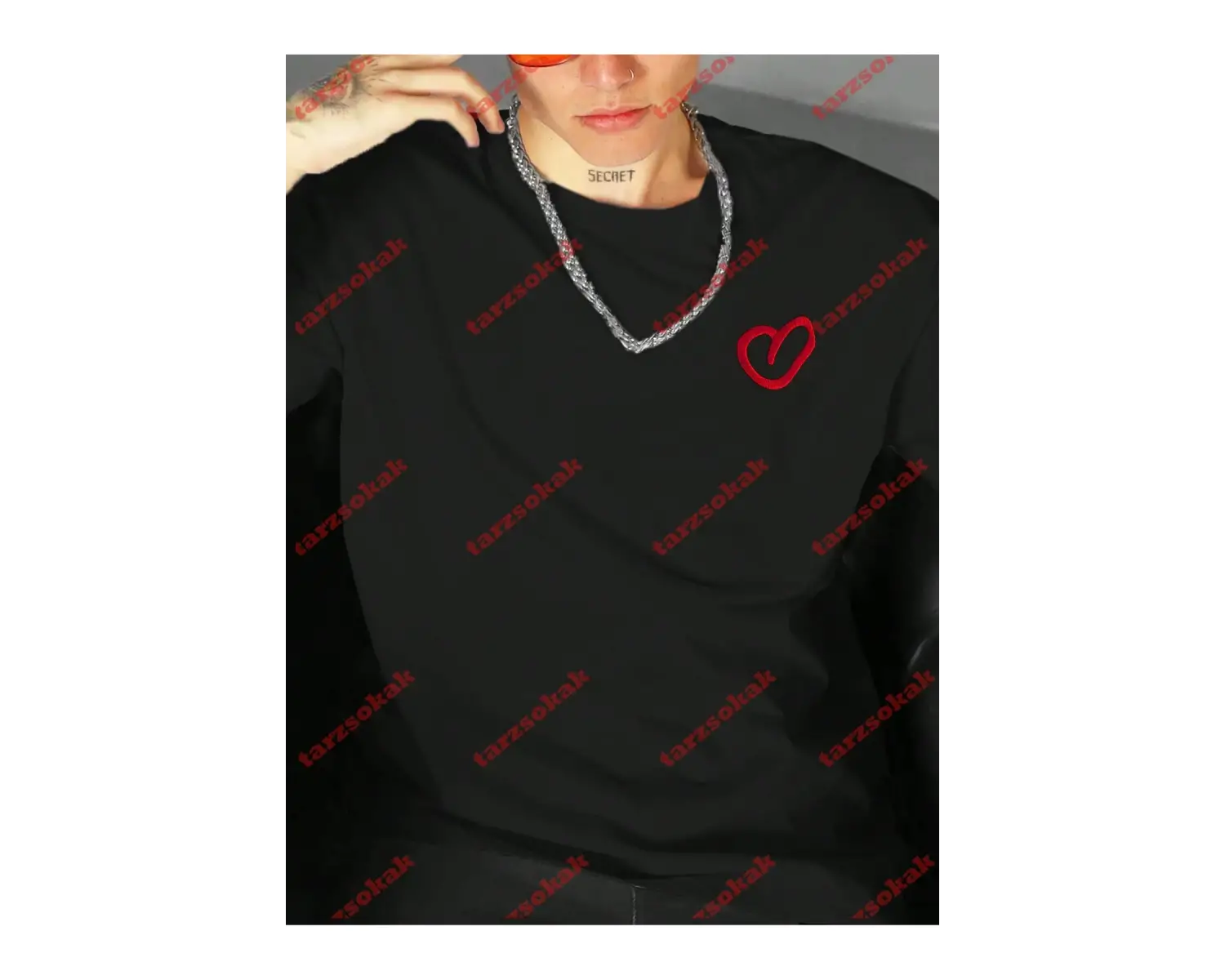 Model 3204 Erkek Yazlık Yuvarlak Yaka Kısa Kollu Günlük Tişört, Yaz