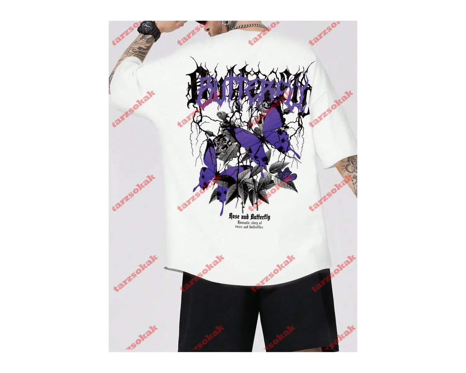 Model 3205 Erkek Yazlık Yuvarlak Yaka Kısa Kollu Günlük Tişört, Yaz