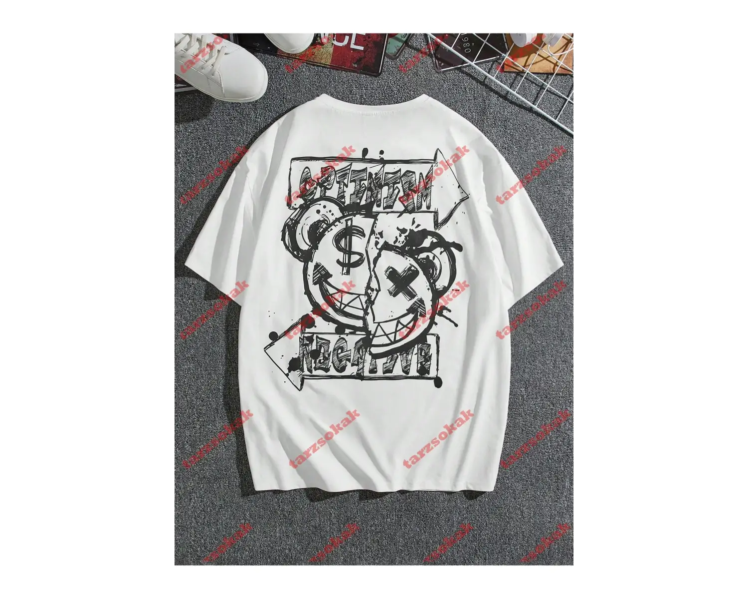 Model 3207 Erkek Yazlık Yuvarlak Yaka Kısa Kollu Günlük Tişört, Yaz