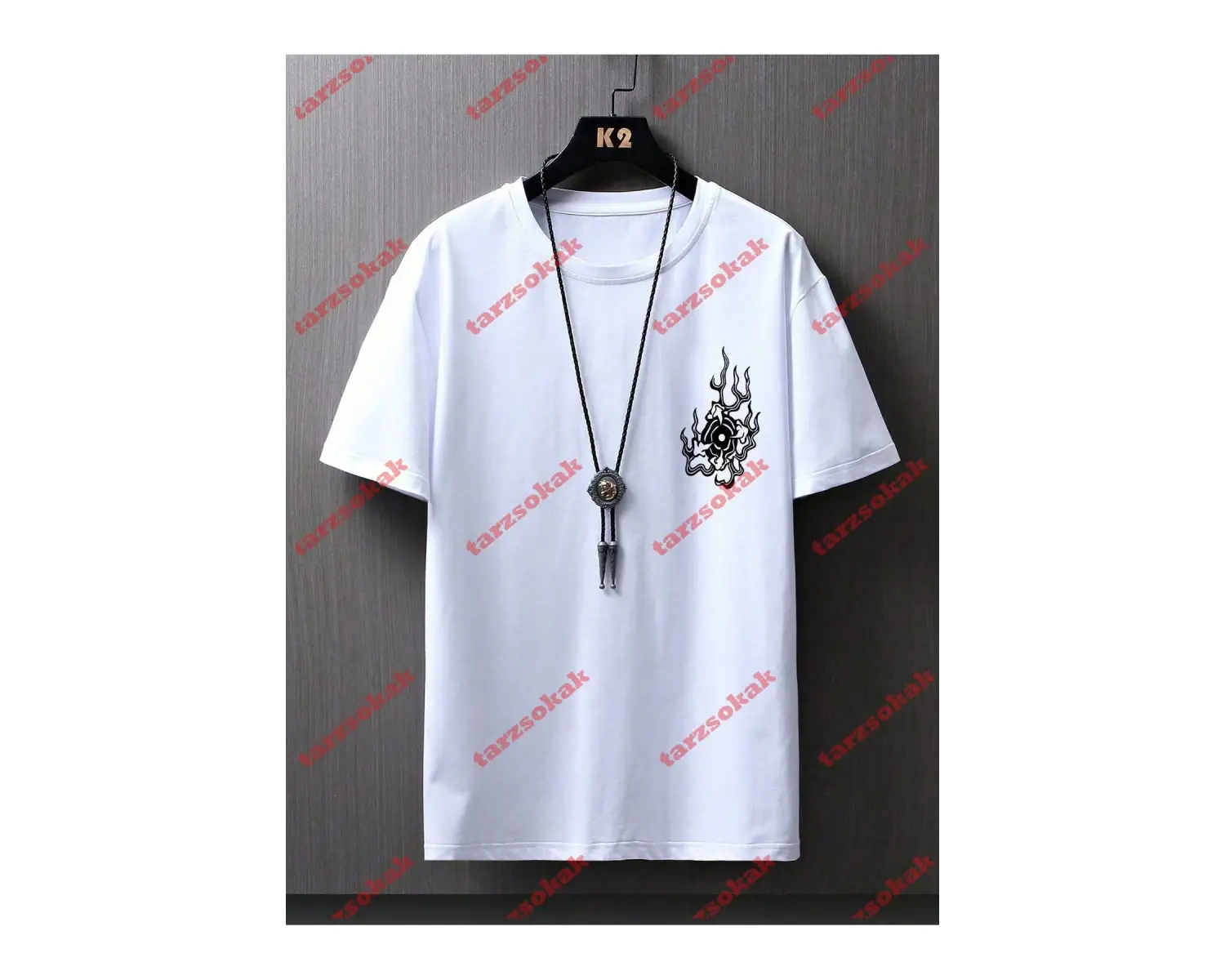 Model 3208 Erkek Yazlık Yuvarlak Yaka Kısa Kollu Günlük Tişört, Yaz