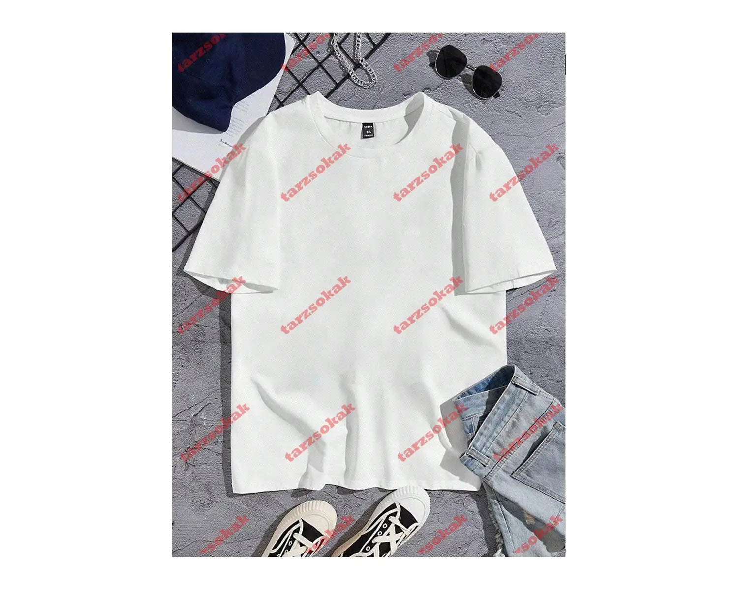 Model 3216 Erkek Yazlık Yuvarlak Yaka Kısa Kollu Günlük Tişört, Yaz