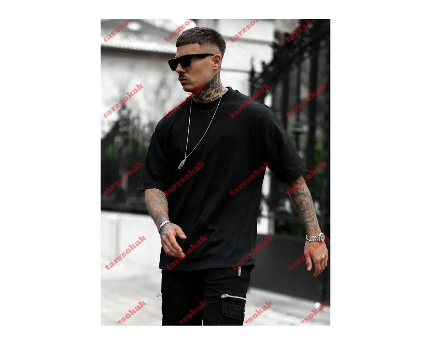 Model 3219 Erkek Yazlık Yuvarlak Yaka Kısa Kollu Günlük Tişört, Yaz