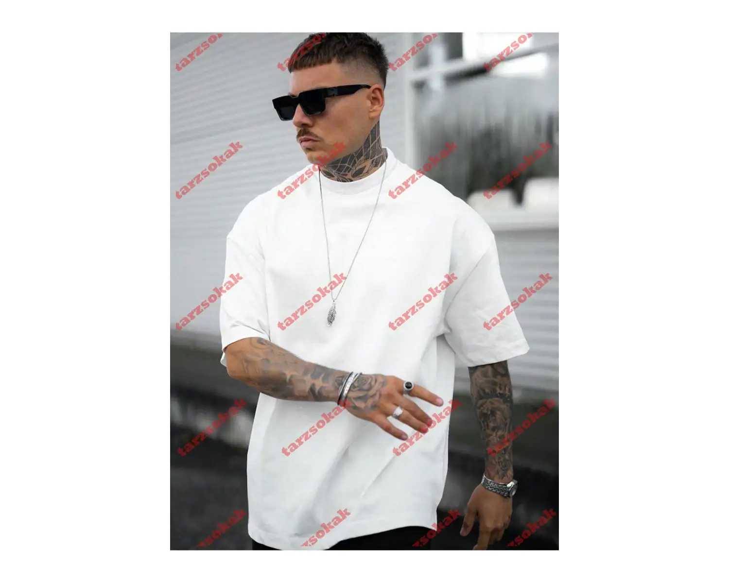 Model 3219 Erkek Yazlık Yuvarlak Yaka Kısa Kollu Günlük Tişört, Yaz