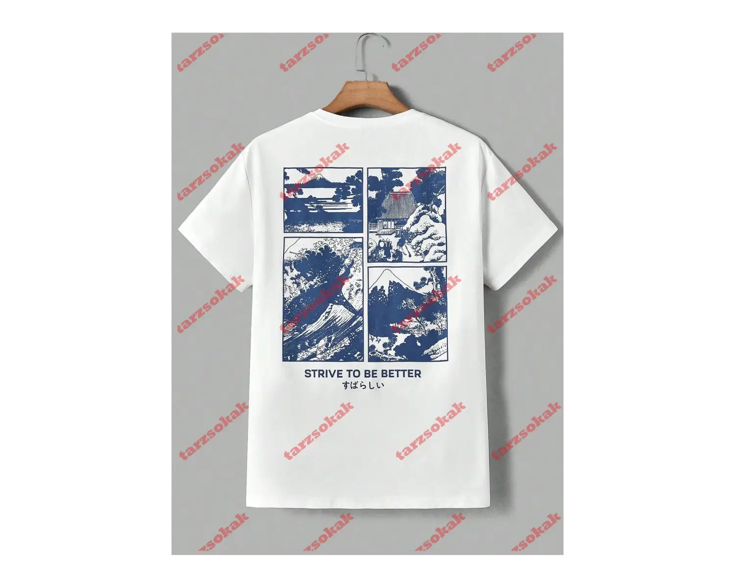 Model 3225 Erkek Yazlık Yuvarlak Yaka Kısa Kollu Günlük Tişört, Yaz