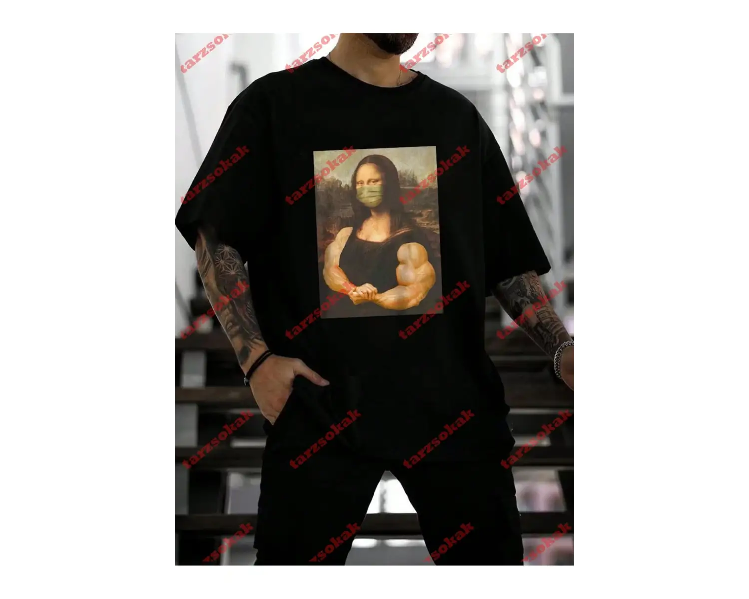 Model 3239 Erkek Yazlık Yuvarlak Yaka Kısa Kollu Günlük Tişört, Yaz