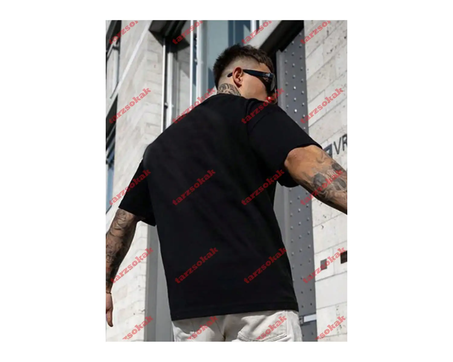 Model 3242 Erkek Yazlık Yuvarlak Yaka Kısa Kollu Günlük Tişört, Yaz