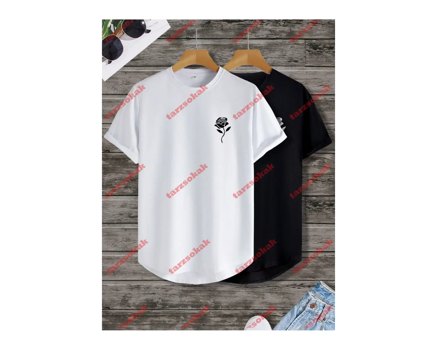 Model 3243 Erkek Yazlık Yuvarlak Yaka Kısa Kollu Günlük Tişört, Yaz