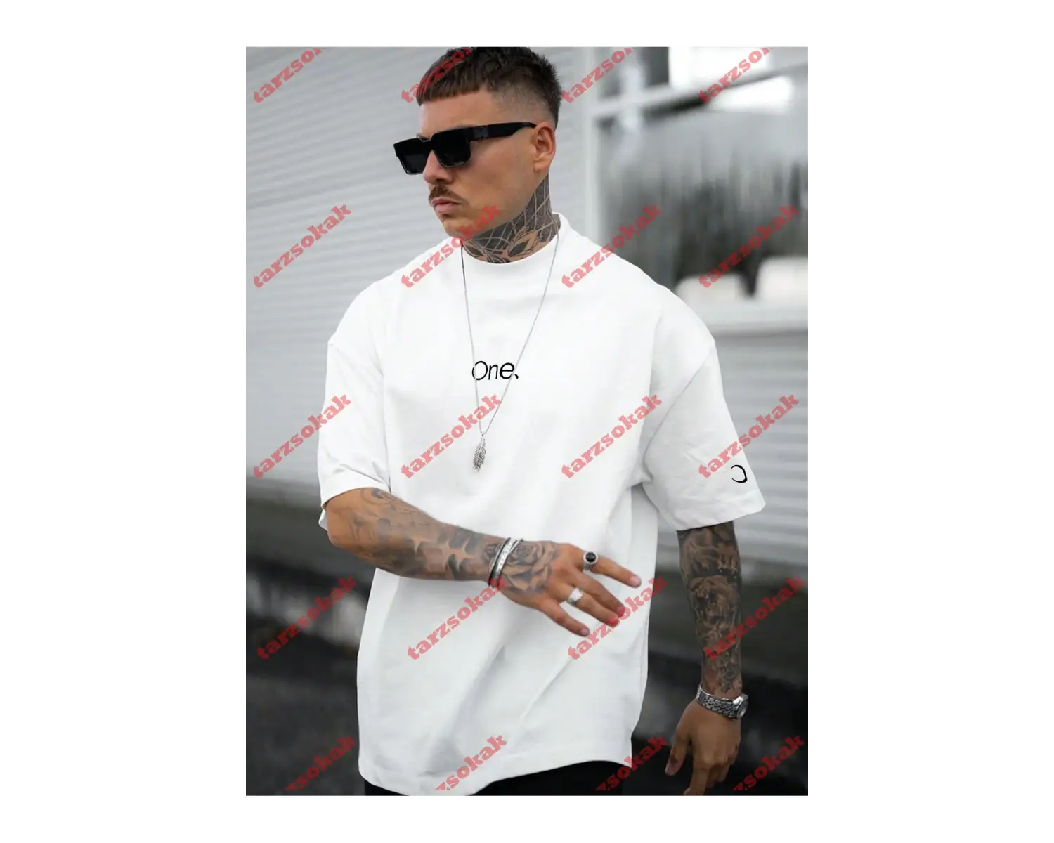 Model 3249 Erkek Yazlık Yuvarlak Yaka Kısa Kollu Günlük Tişört, Yaz