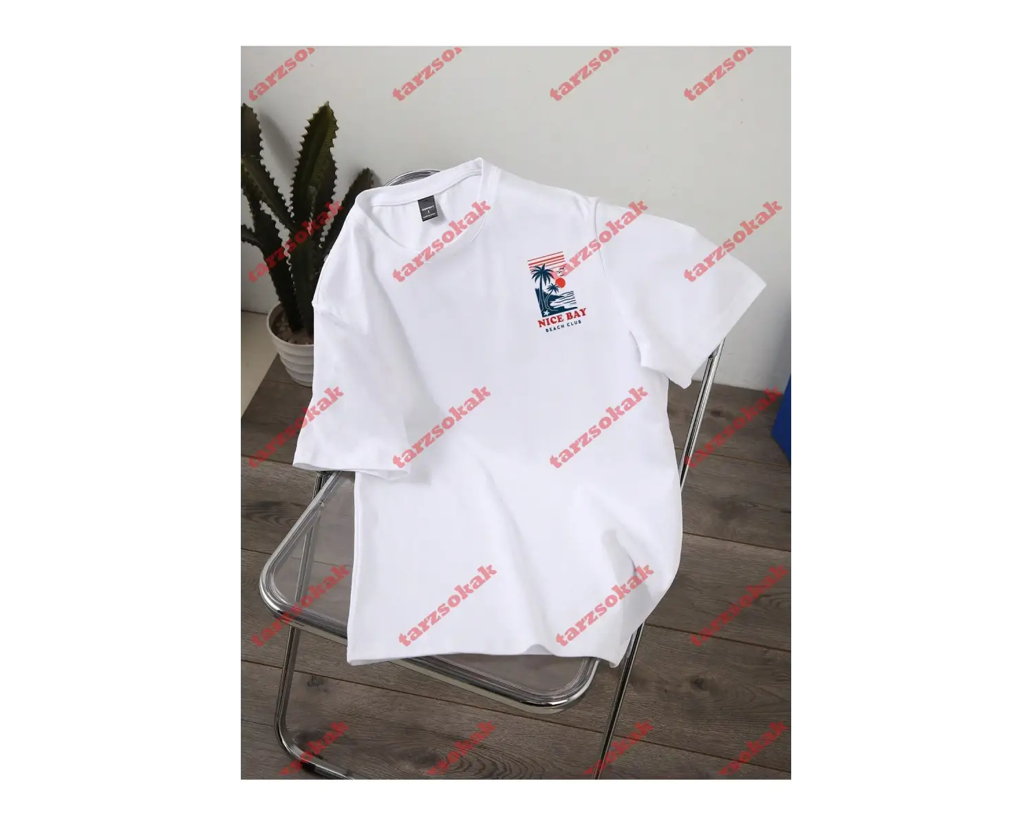 Model 3253 Erkek Yazlık Yuvarlak Yaka Kısa Kollu Günlük Tişört, Yaz