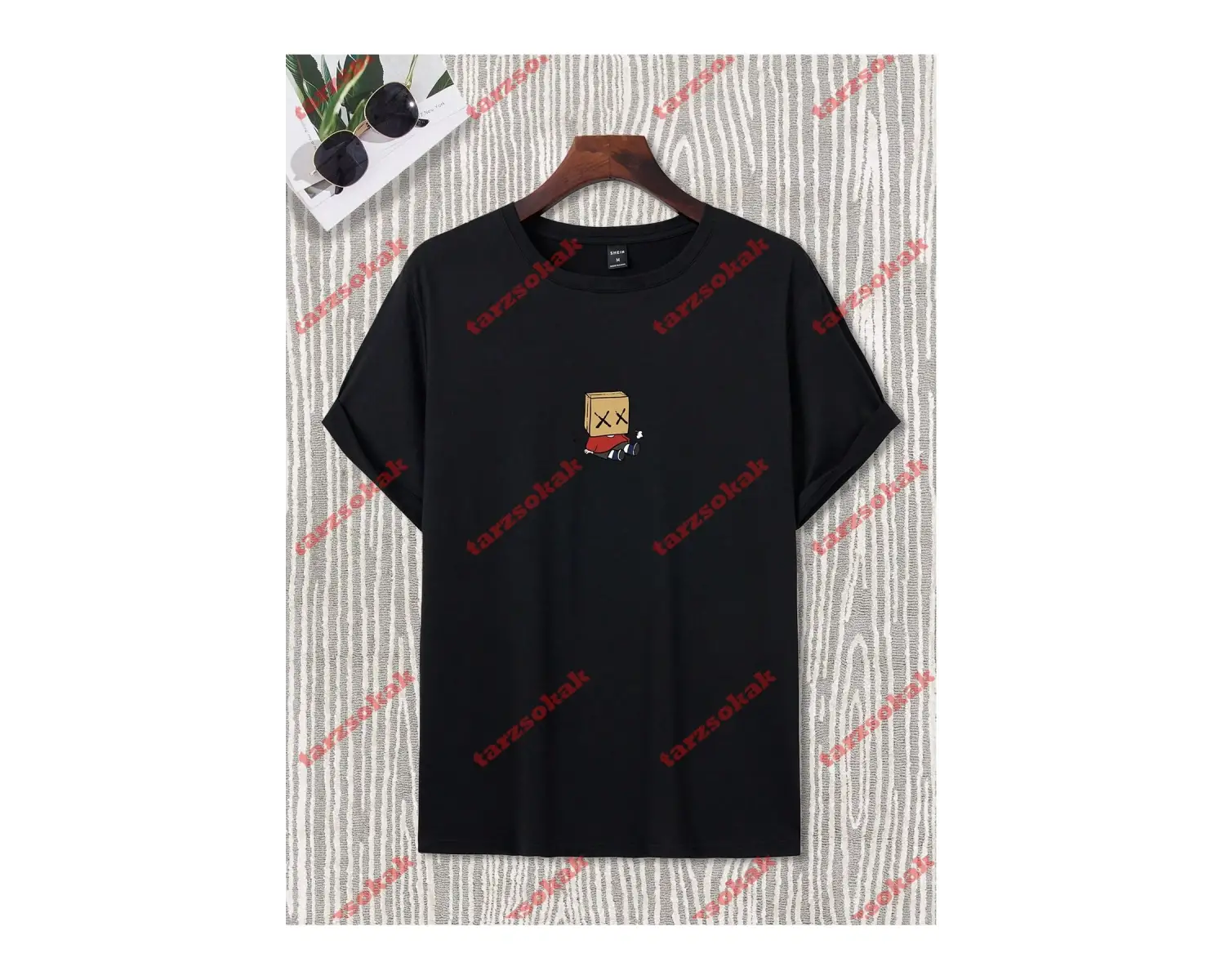 Model 3253 Erkek Yazlık Yuvarlak Yaka Kısa Kollu Günlük Tişört, Yaz