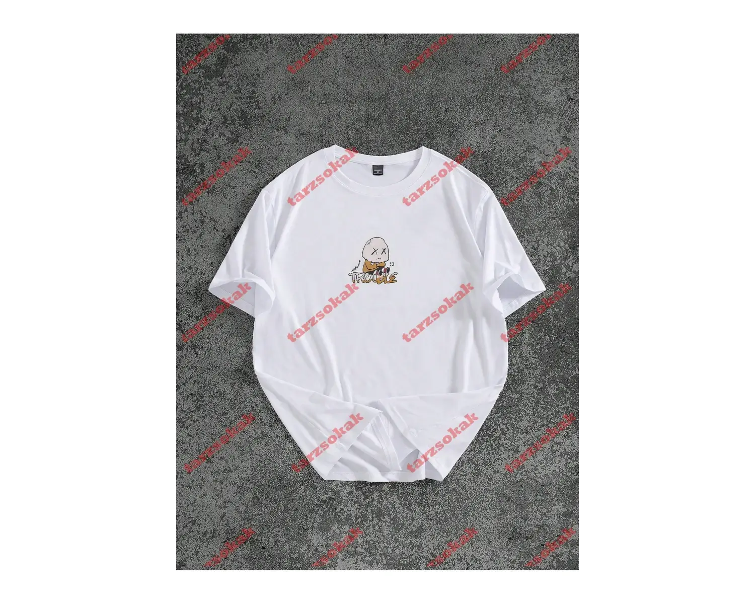 Model 3253 Erkek Yazlık Yuvarlak Yaka Kısa Kollu Günlük Tişört, Yaz