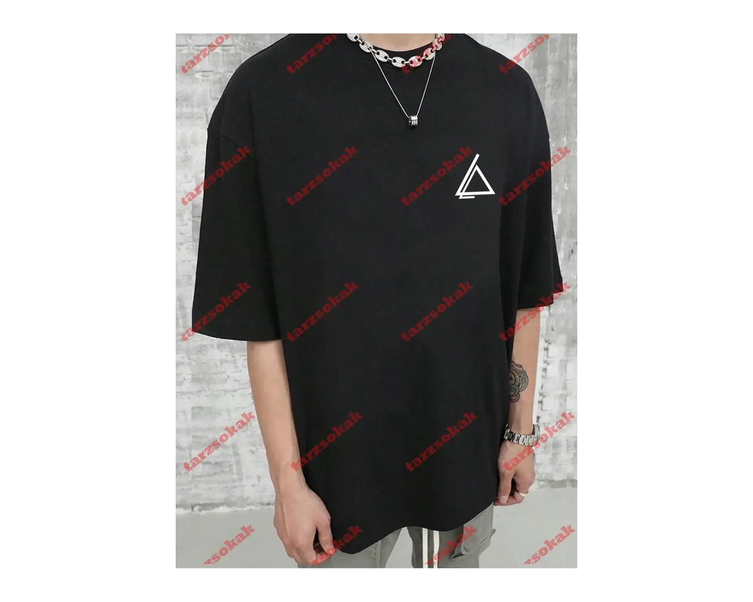 Model 3255 Erkek Yazlık Yuvarlak Yaka Kısa Kollu Günlük Tişört, Yaz