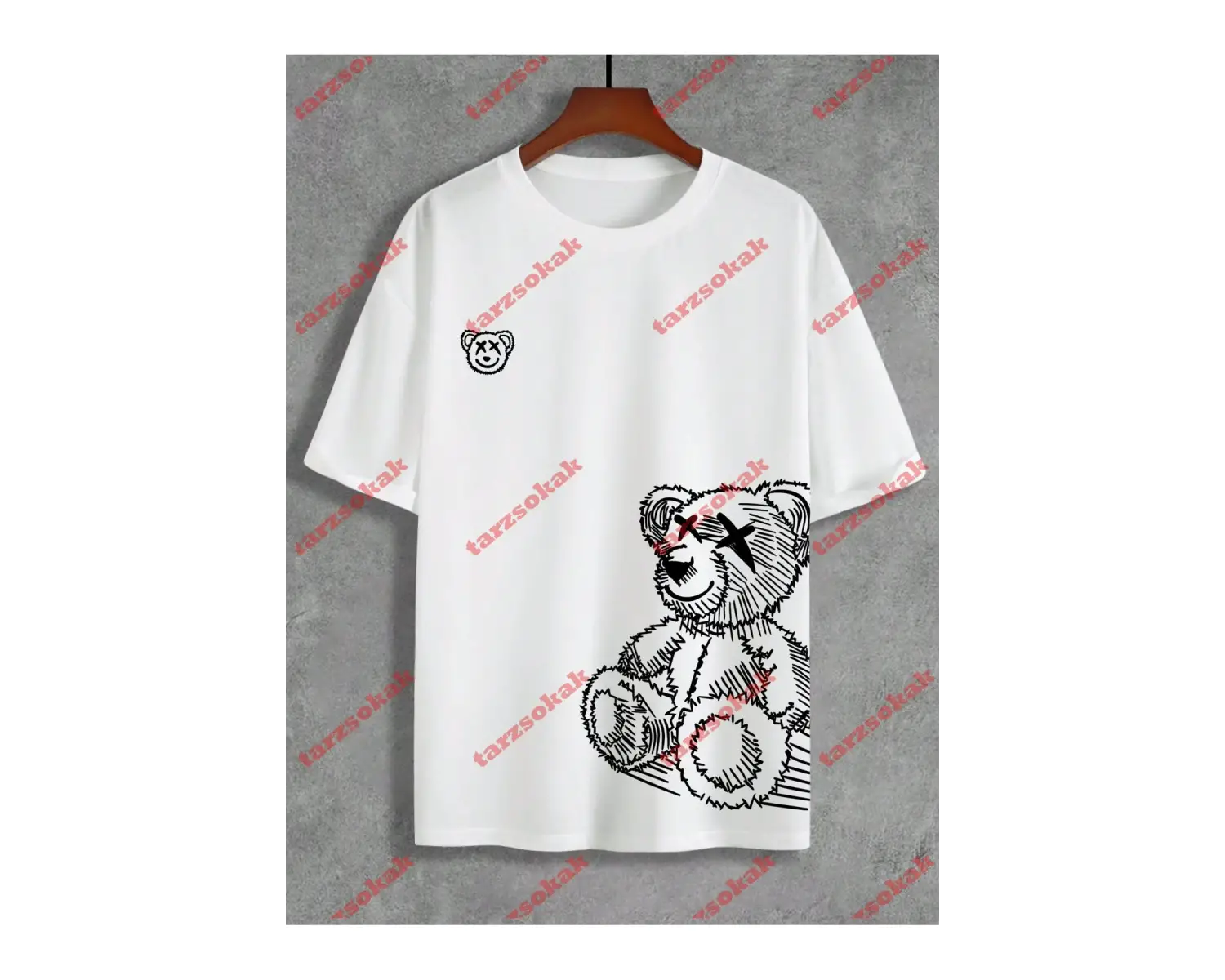 Model 3257 Erkek Yazlık Yuvarlak Yaka Kısa Kollu Günlük Tişört, Yaz