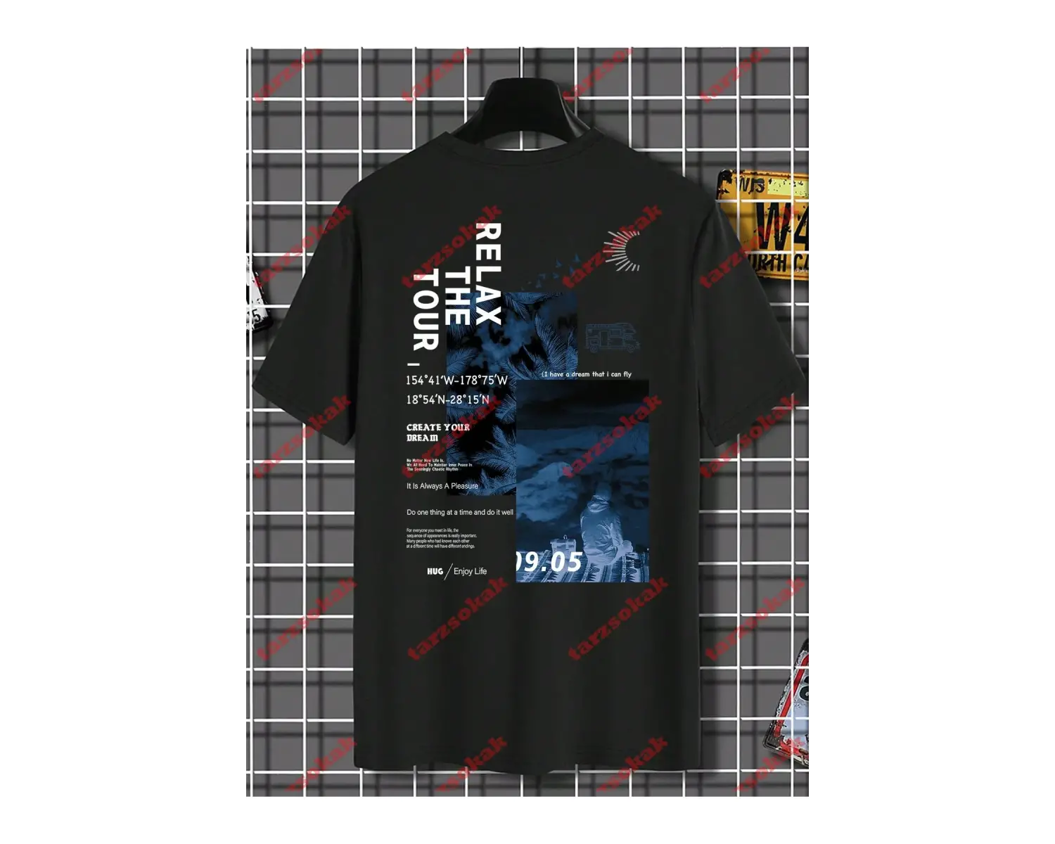 Model 3259 Erkek Yazlık Yuvarlak Yaka Kısa Kollu Günlük Tişört, Yaz