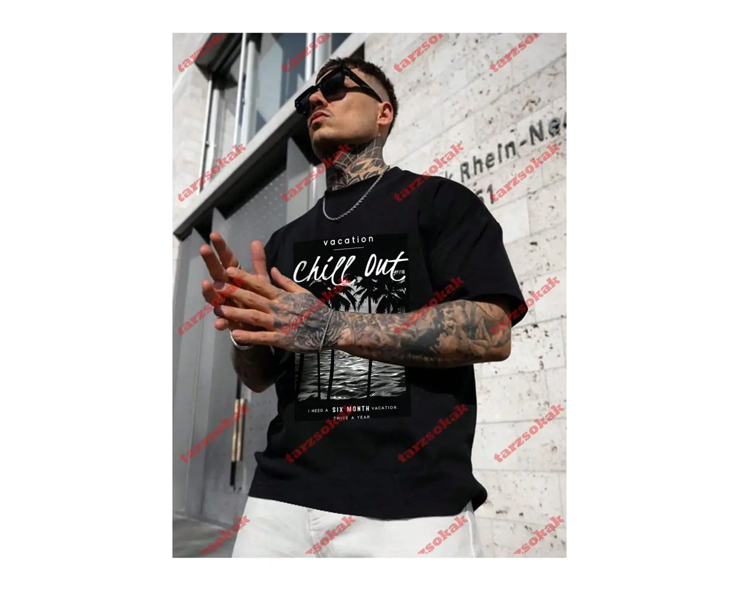 Model 3262 Erkek Yazlık Yuvarlak Yaka Kısa Kollu Günlük Tişört, Yaz