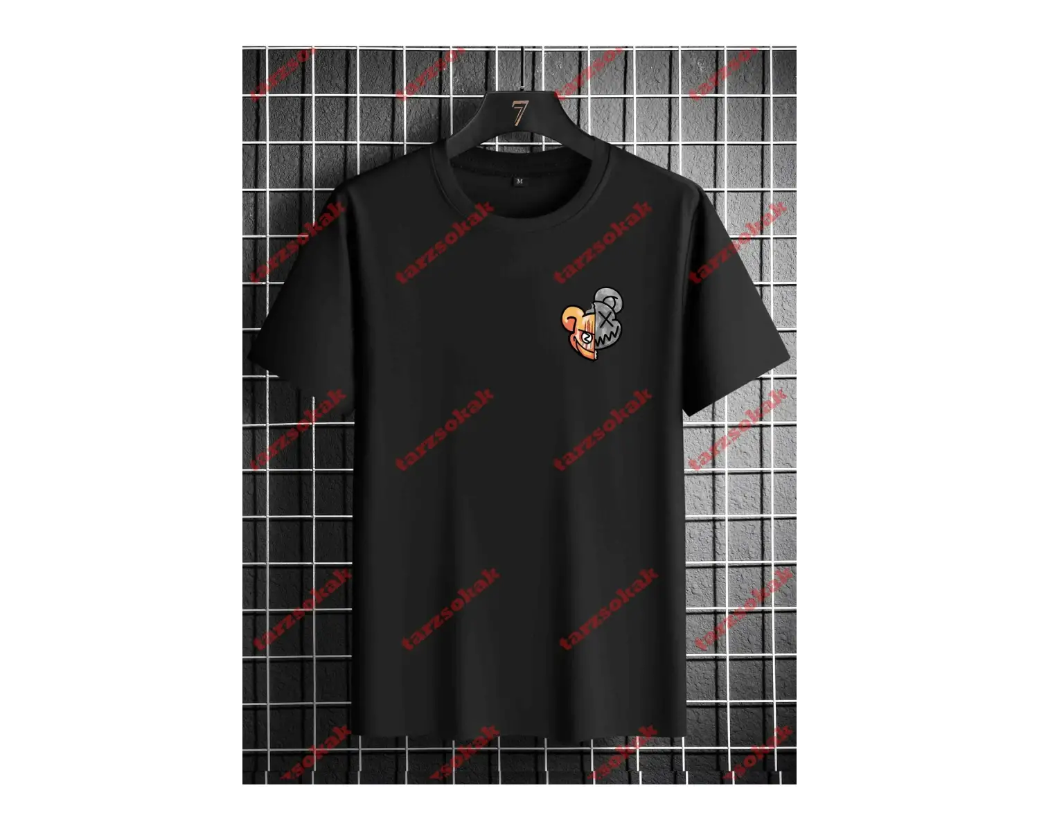 Model 3263 Erkek Yazlık Yuvarlak Yaka Kısa Kollu Günlük Tişört, Yaz