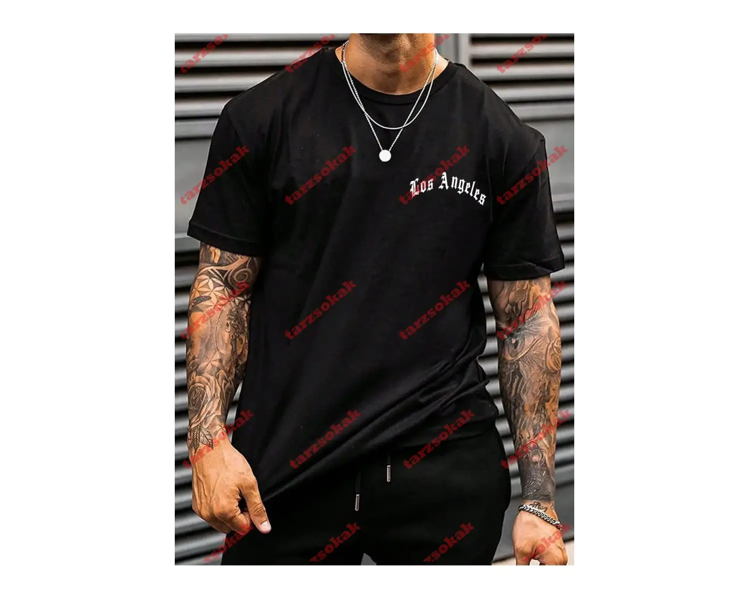 Model 3264 Erkek Yazlık Yuvarlak Yaka Kısa Kollu Günlük Tişört, Yaz