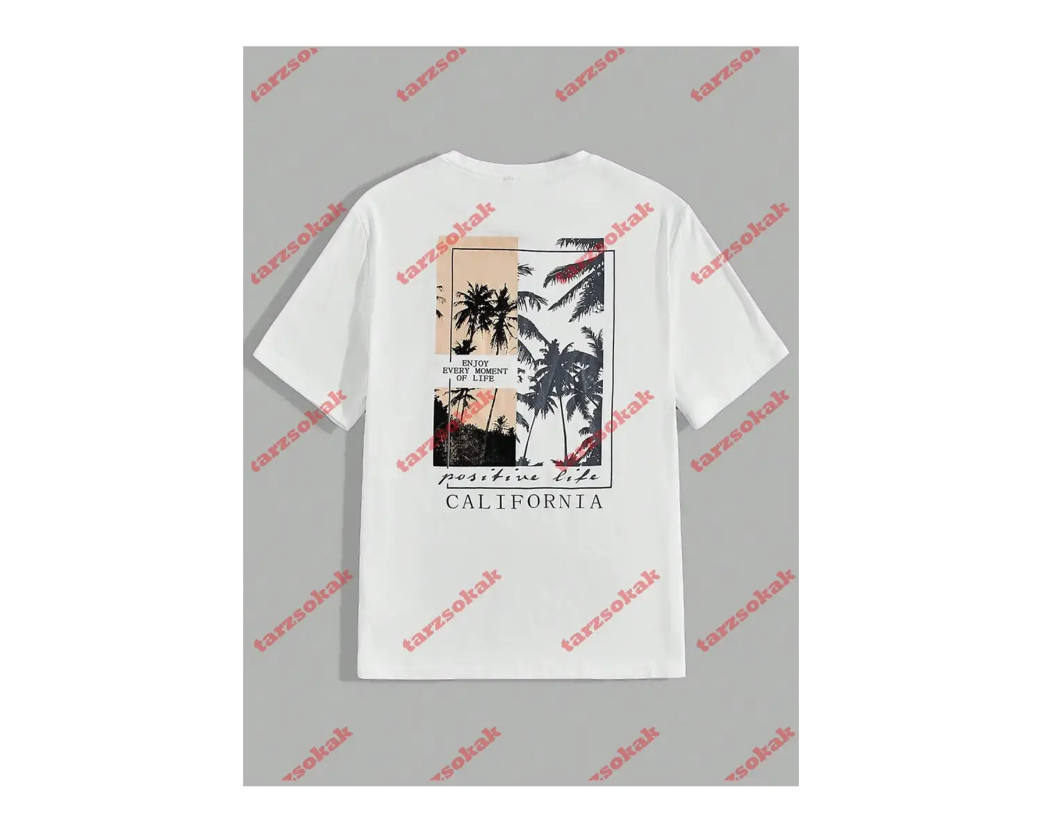 Model 3267 Erkek Yazlık Yuvarlak Yaka Kısa Kollu Günlük Tişört, Yaz