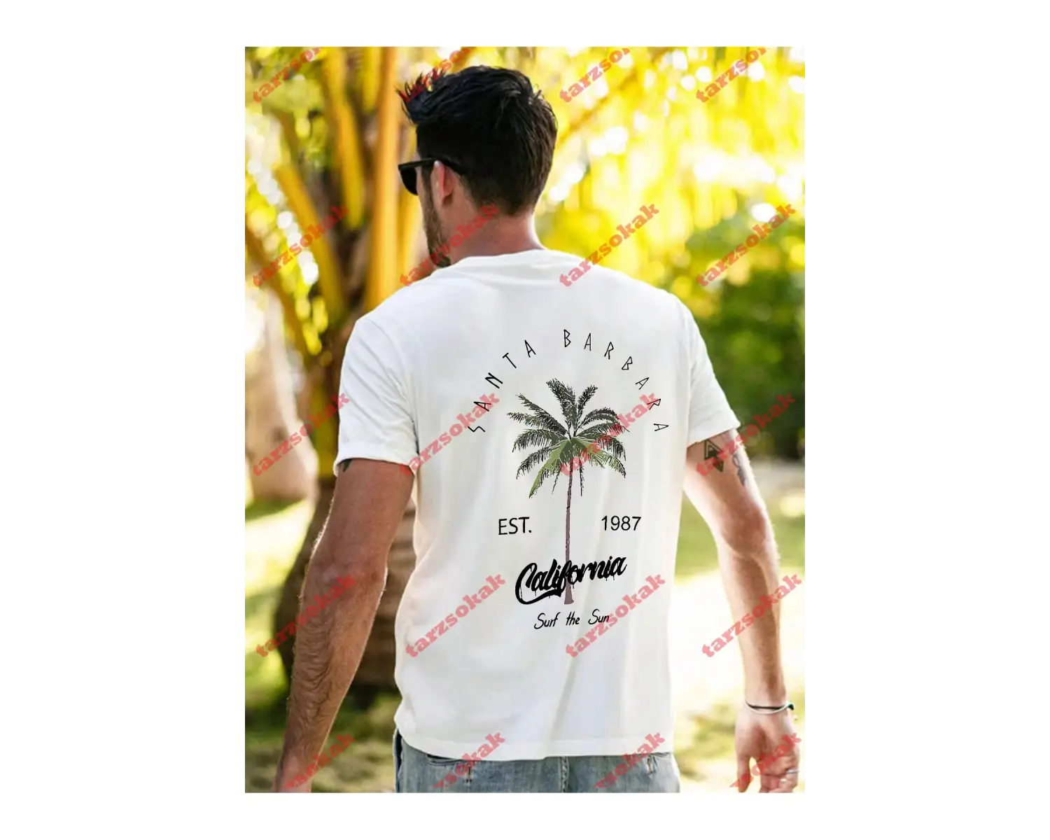 Model 3272 Erkek Yazlık Yuvarlak Yaka Kısa Kollu Günlük Tişört, Yaz