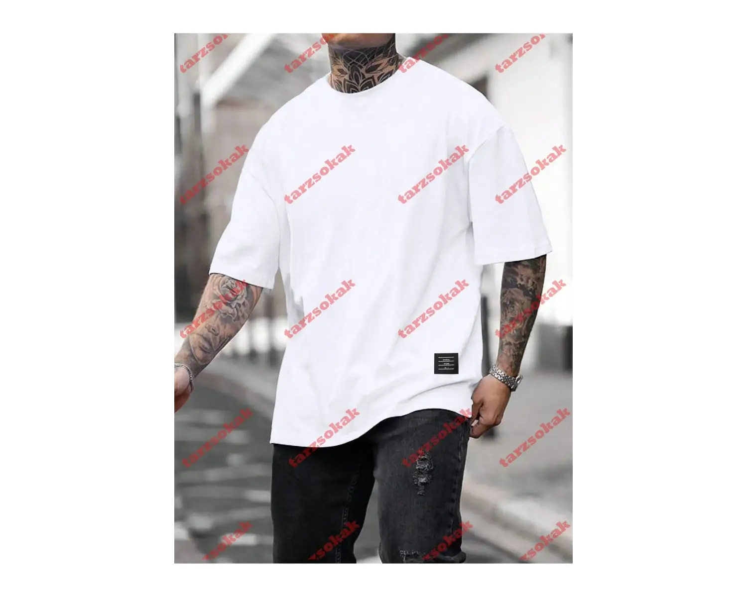 Model 3273 Erkek Yazlık Yuvarlak Yaka Kısa Kollu Günlük Tişört, Yaz