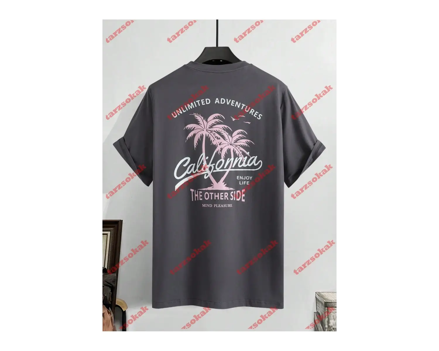 Model 3283 Erkek Yazlık Yuvarlak Yaka Kısa Kollu Günlük Tişört, Yaz