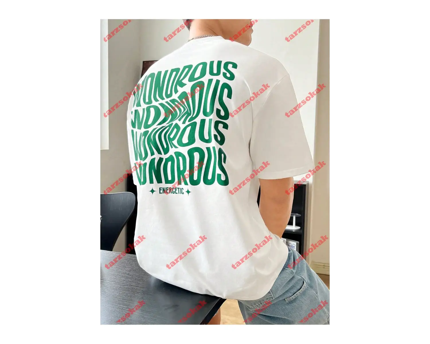 Model 3285 Erkek Yazlık Yuvarlak Yaka Kısa Kollu Günlük Tişört, Yaz