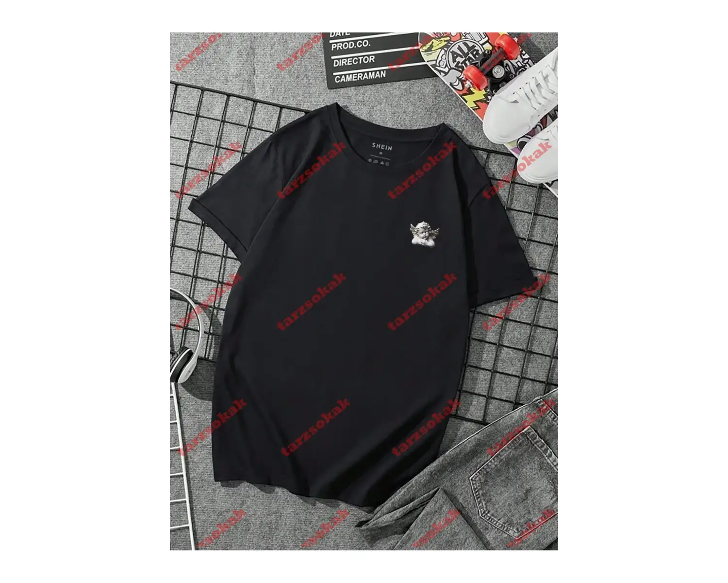 Model 3289 Erkek Yazlık Yuvarlak Yaka Kısa Kollu Günlük Tişört, Yaz