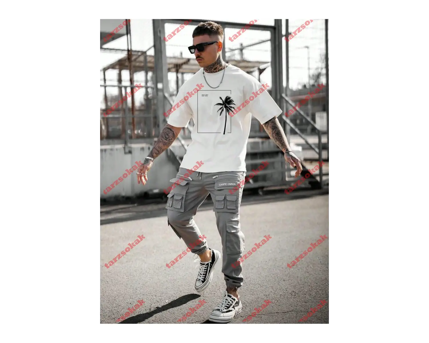 Model 3293 Erkek Yazlık Yuvarlak Yaka Kısa Kollu Günlük Tişört, Yaz