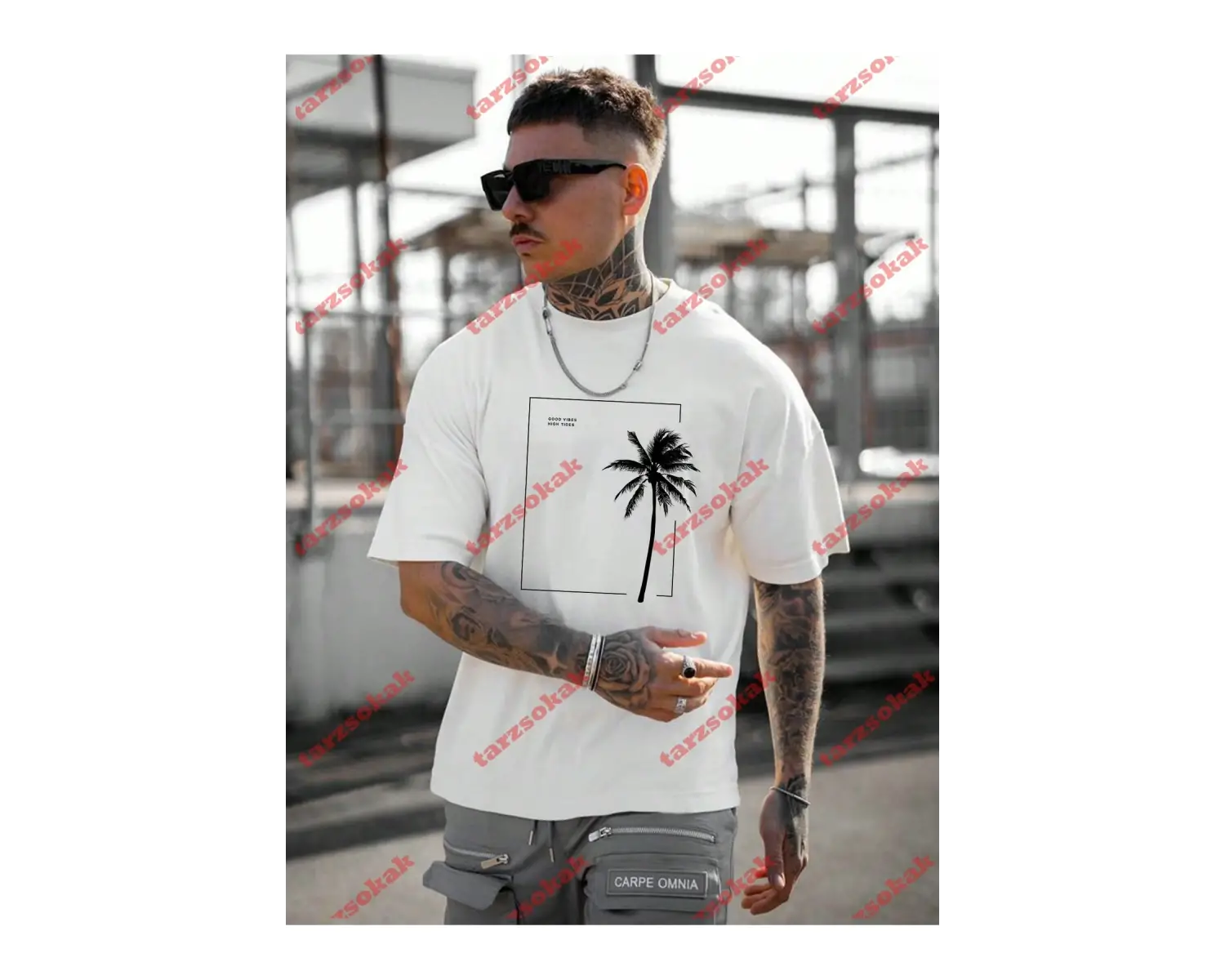 Model 3293 Erkek Yazlık Yuvarlak Yaka Kısa Kollu Günlük Tişört, Yaz