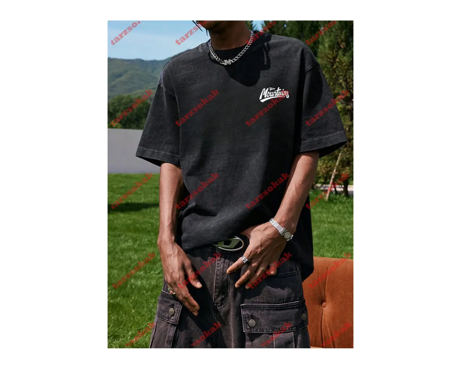 Model 3304 Erkek Yazlık Yuvarlak Yaka Kısa Kollu Günlük Tişört, Yaz