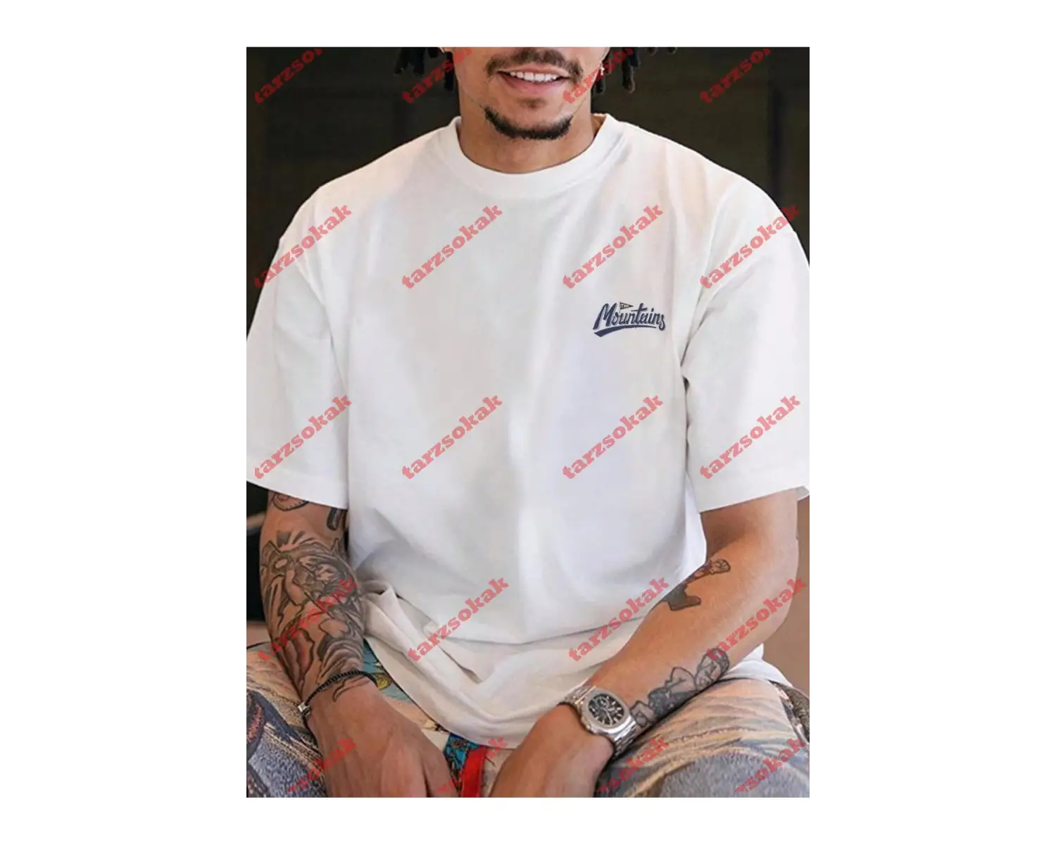 Model 3304 Erkek Yazlık Yuvarlak Yaka Kısa Kollu Günlük Tişört, Yaz