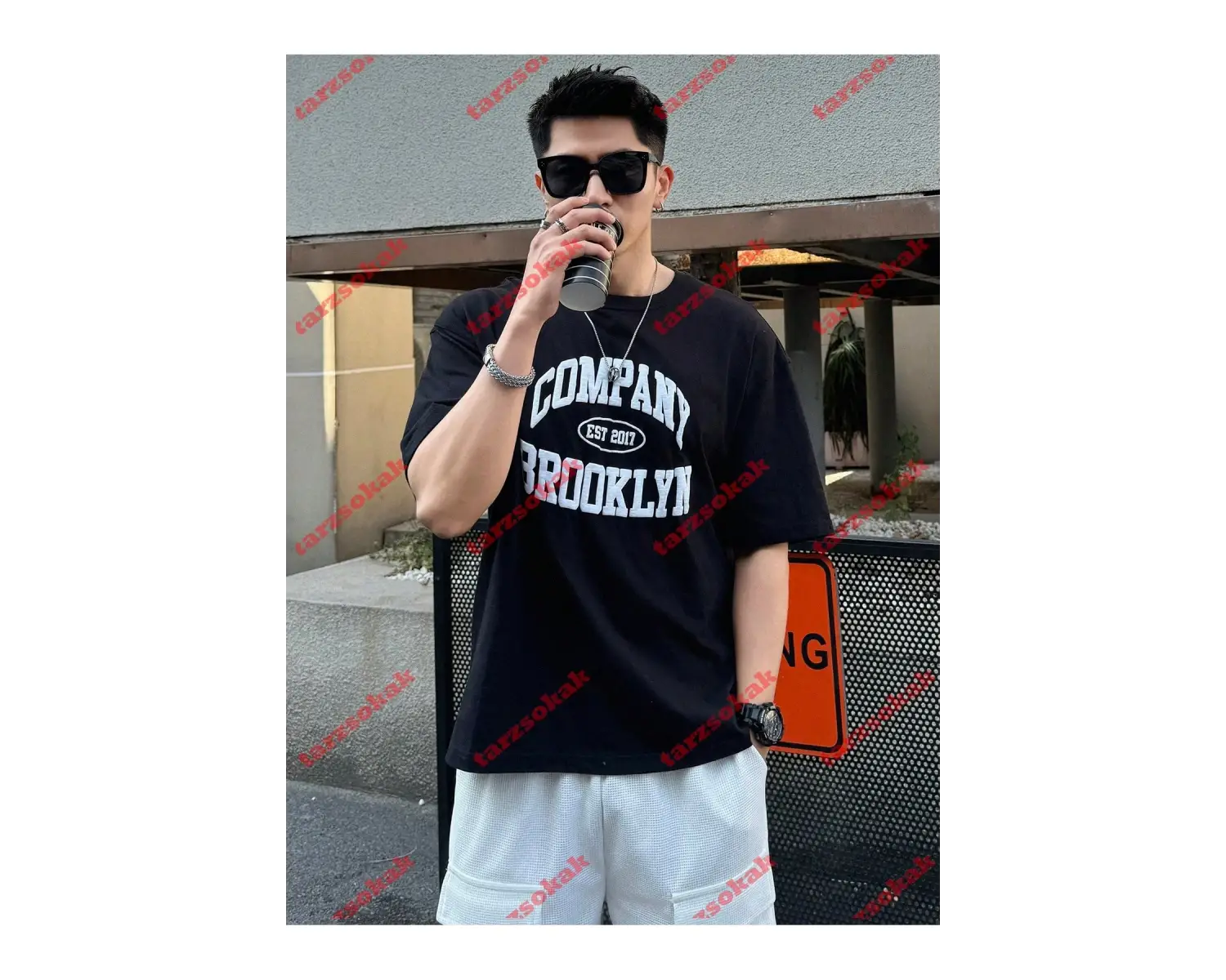 Model 3307 Erkek Yazlık Yuvarlak Yaka Kısa Kollu Günlük Tişört, Yaz