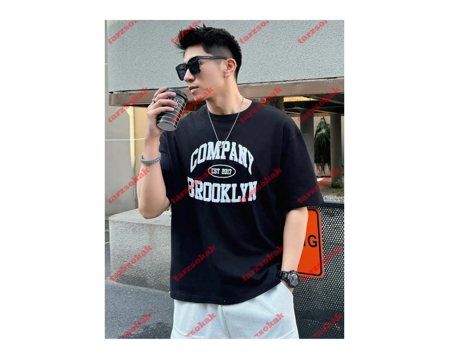 Model 3307 Erkek Yazlık Yuvarlak Yaka Kısa Kollu Günlük Tişört, Yaz