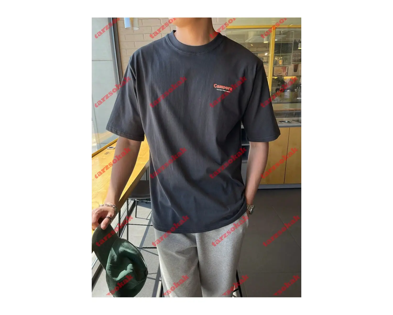 Model 3315 Erkek Yazlık Yuvarlak Yaka Kısa Kollu Günlük Tişört, Yaz