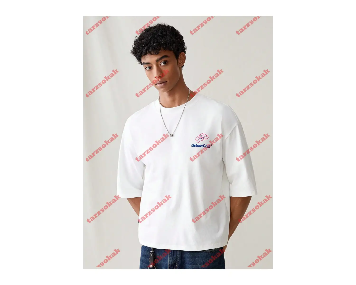 Model 3319 Erkek Yazlık Yuvarlak Yaka Kısa Kollu Günlük Tişört, Yaz