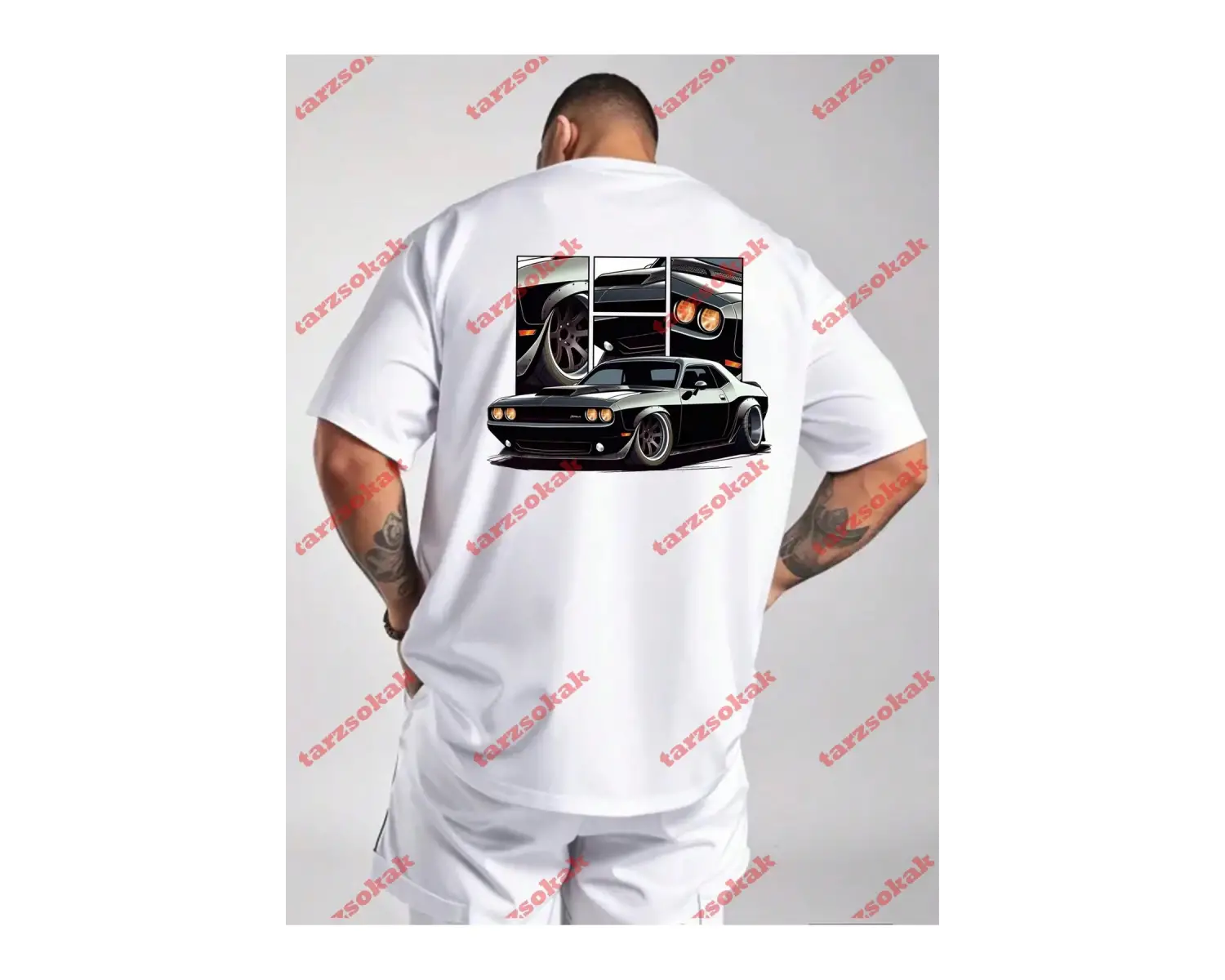 Model 3322 Erkek Yazlık Yuvarlak Yaka Kısa Kollu Günlük Tişört, Yaz