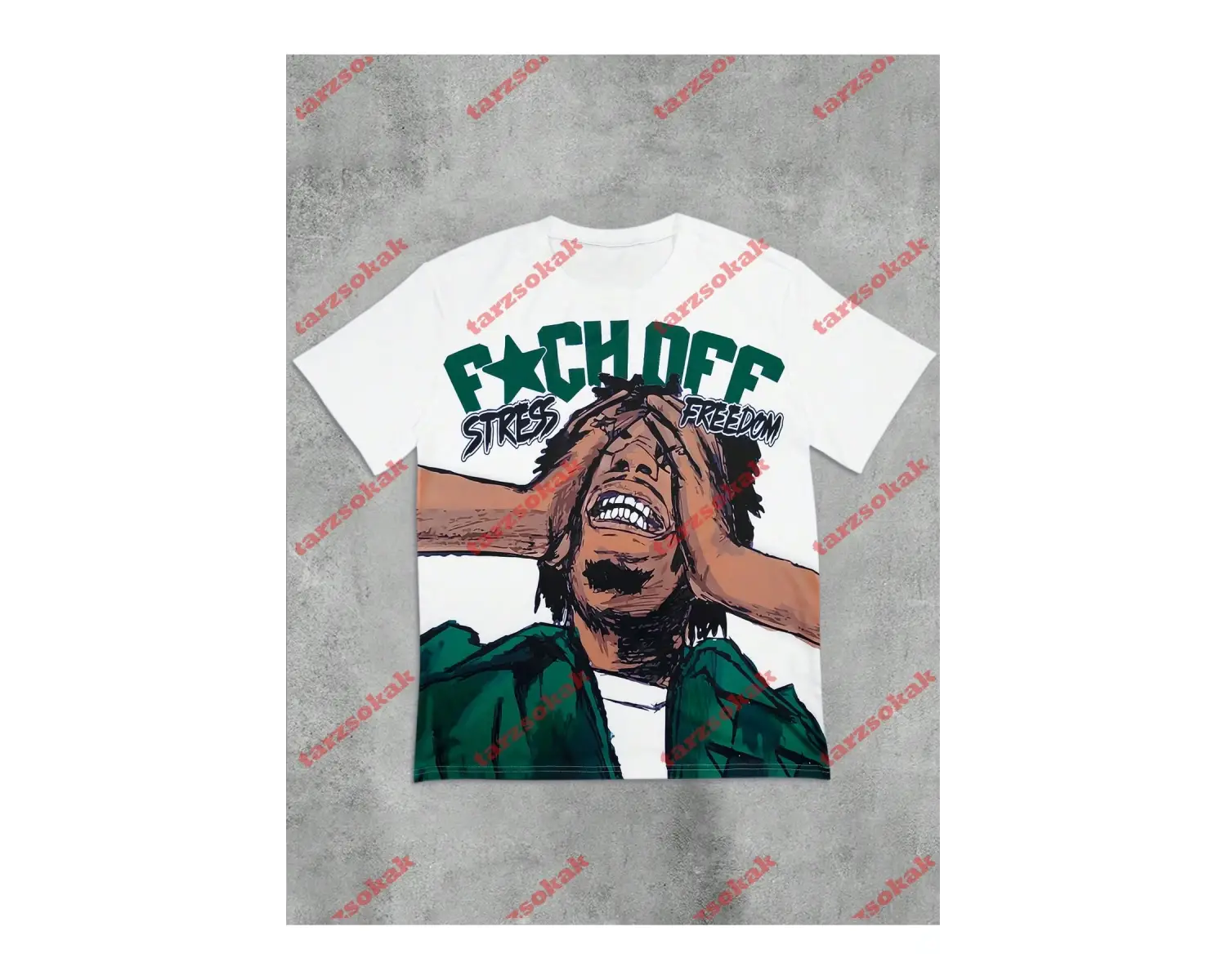 Model 3324 Erkek Yazlık Yuvarlak Yaka Kısa Kollu Günlük Tişört, Yaz